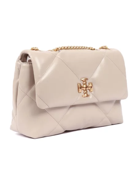 Torebka Tory Burch skórzana pikowana biała
