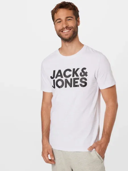 Jack&Jones Tricou Corp Logo alb