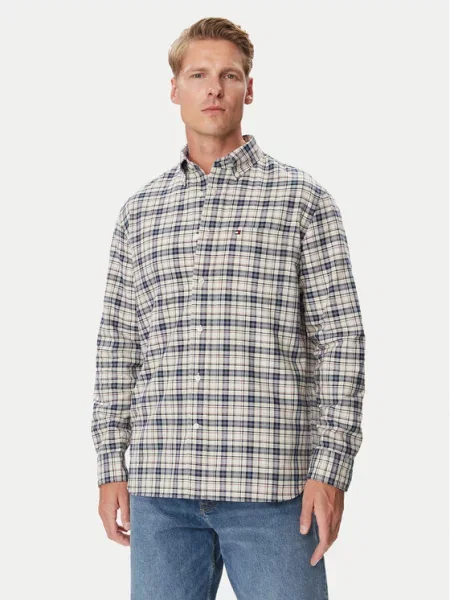 Tommy Hilfiger Cămașă Oxford Tartan bej