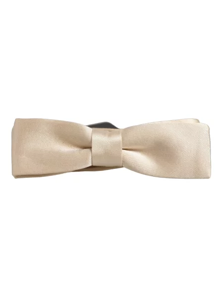 Krawat Dolce And Gabbana beżowy