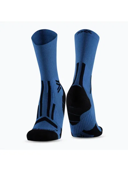 Мъжки чорапи X-Socks Trailrun Perform Crew mineral blue/x black черно