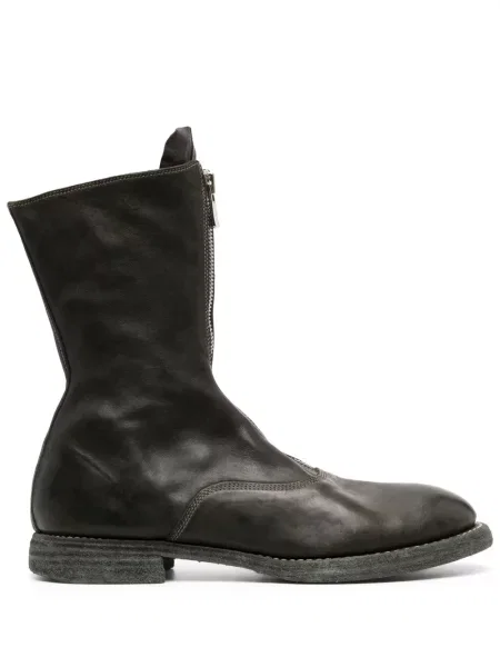 Botine Guidi din piele verde