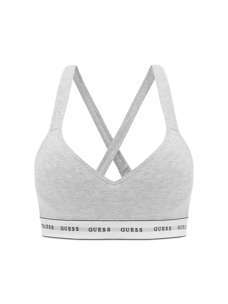 GUESS Sutien CARRIE gri deschis / negru alb