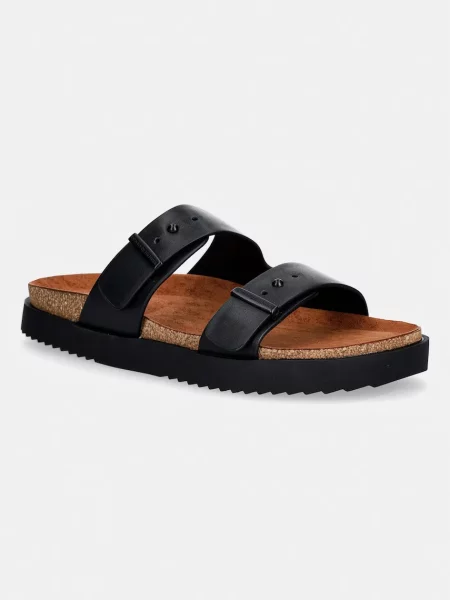 Papuci Tommy Hilfiger din piele negru