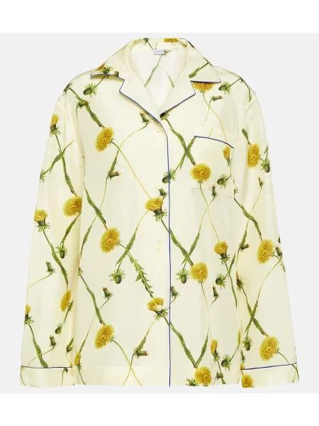 Cămașă Burberry de mătase cu model floral