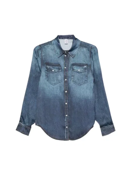 Bluzka Liu Jo z nadrukiem niebieska