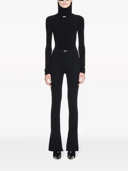 Zvonové legíny Off-white bílé