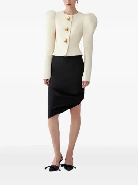 Scurt fustă Carolina Herrera asimetrică negru