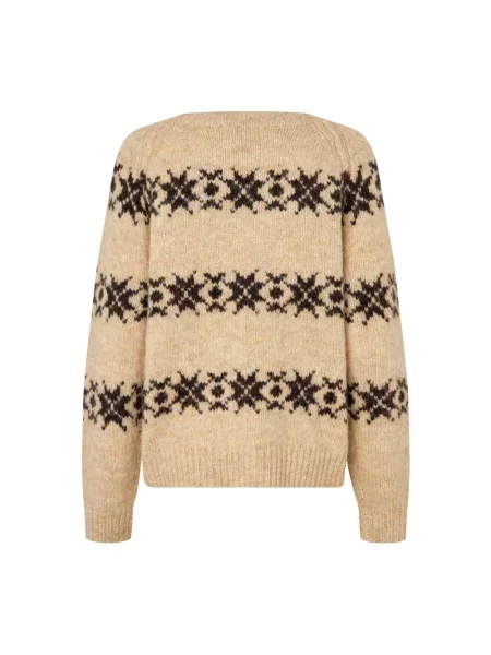 Dzianinowy sweter Lollys Laundry beżowy