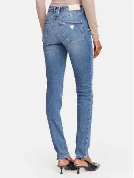 Guess Jeans hlače Skinny Fit modra