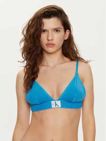 Calvin Klein Swimwear Bikini partea de sus albastru