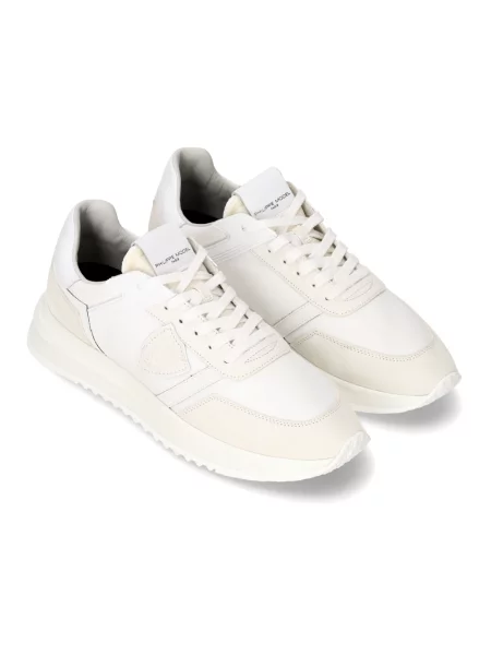 Buty do biegania Philippe Model zamszowe do biegania białe