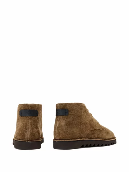 Botine Allsaints din piele de căprioară maro