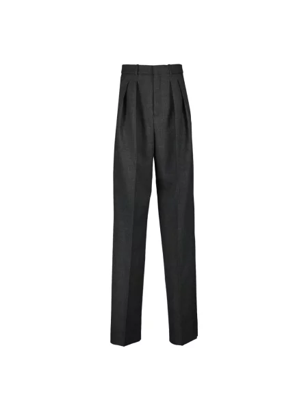 Spodnie Saint Laurent wełniane szare