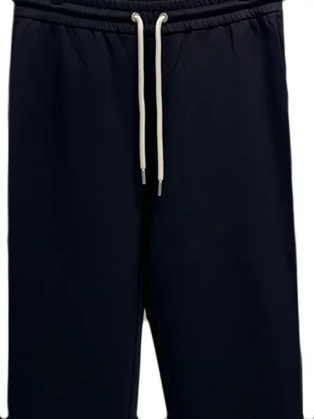 Pantaloni Moncler alergare cu cordon negru