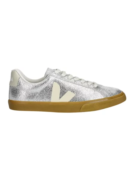Sneakersy Veja Esplar zamszowe z logo szare