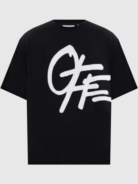 Футболка Off-white с принтом черная