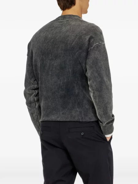 Pulover Diesel cu autograf gri