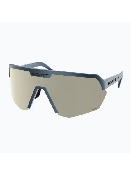 Слънчеви очила SCOTT Sport Shield metallic blue/amp white chrome бяло