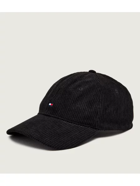 Șapcă Tommy Hilfiger Flag Cord 6 Panel negru