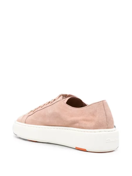 Sneakerși Santoni din piele de căprioară