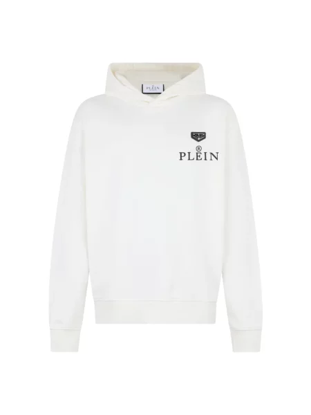 Bluza z kapturem Philipp Plein z kapturem biała