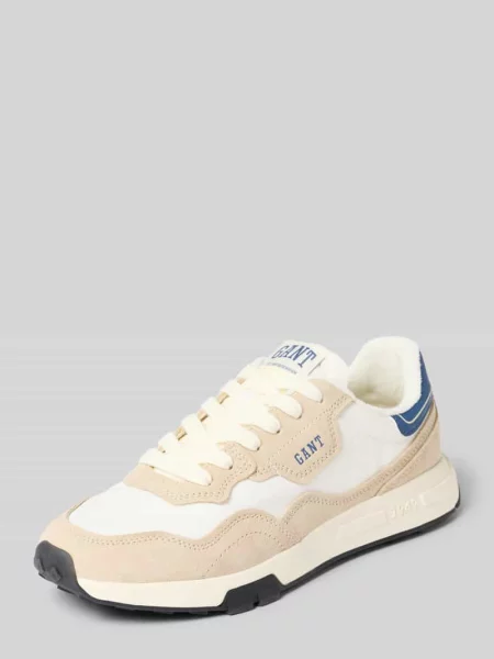 Sneakersy z mieszanki skóry i tkaniny model Youtron' Gant białe