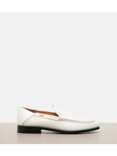 Pantofi loafer Tod's din piele alb