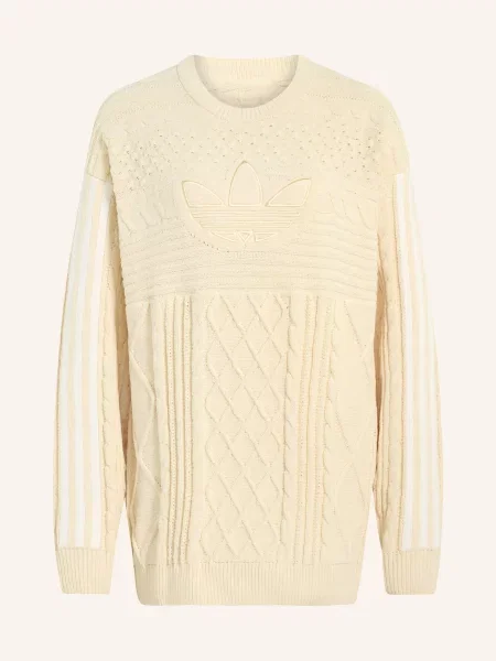 Adidas Originals Svetry Trefoil krémová