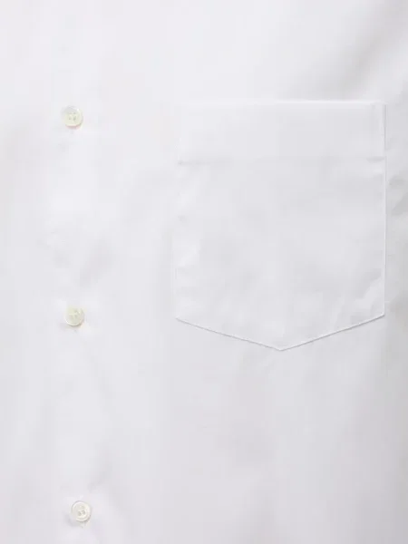 Dlouhá košile Comme Des Garçons Homme s kapsami na rukávech bílá