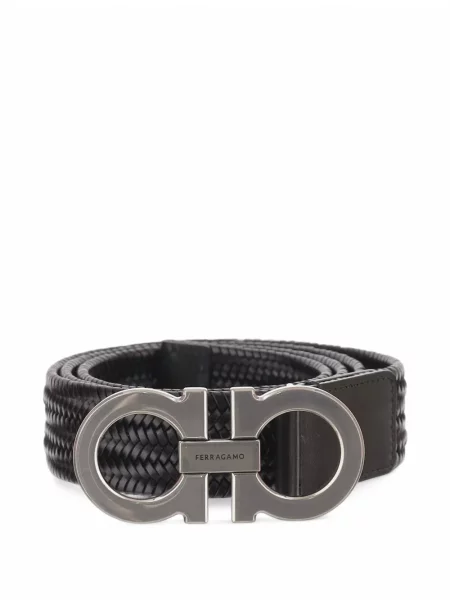 Cu centură curea Ferragamo stretch negru