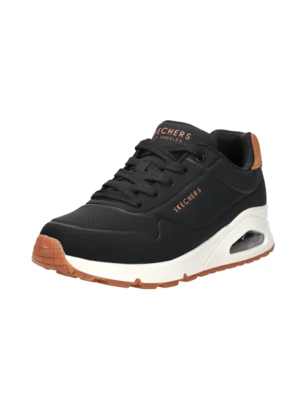 Sneakersy Skechers zamszowe czarne