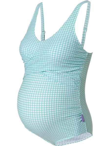 Petit amour Costum de baie întreg Aurelia / verde mentă alb
