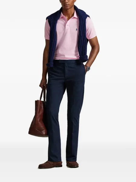 Bőr húzózsinór pólóing Polo Ralph Lauren barna