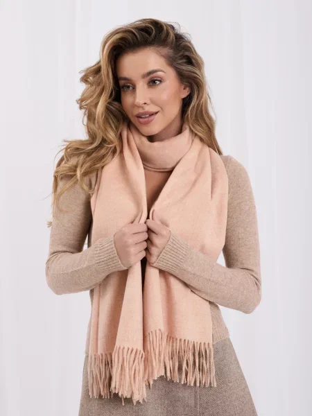 Šal Wool Fashion Italia smeđa