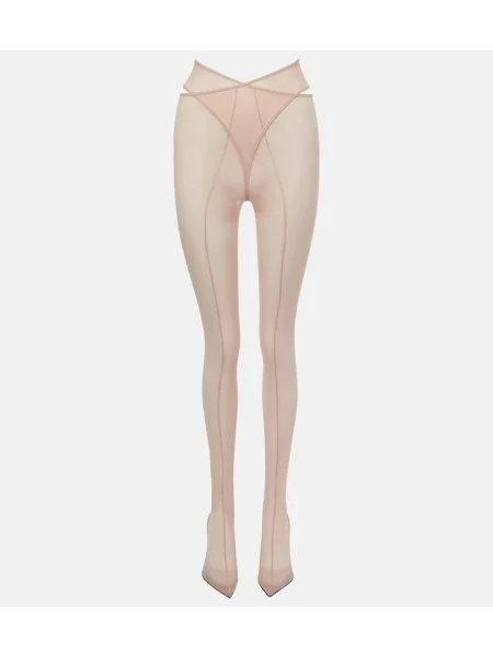 Mrežaste čizme The Attico bež