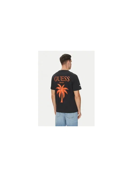 Guess Póló Regular Fit fekete