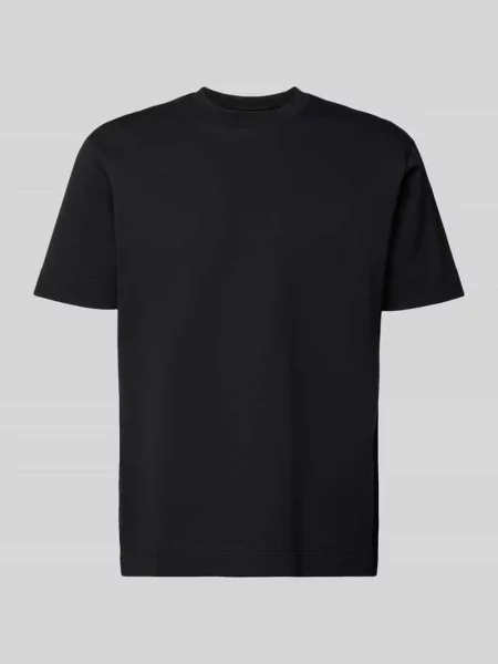 T-shirt z detalem z logo model ‘Achilleas’ Joop! czarna