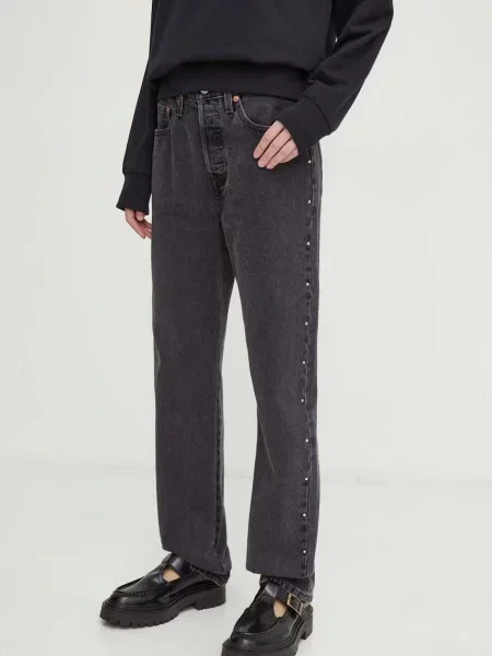 Дънки Levi's с висока талия черно