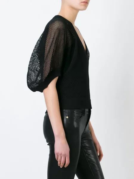 Pulover Givenchy plasă de plasă negru