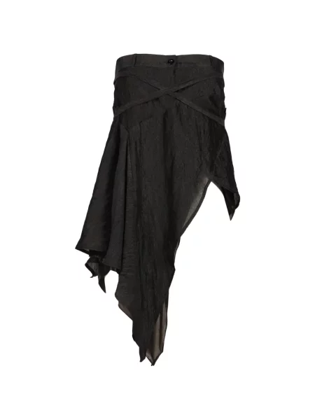 Rochie mini Bohemseo asimetrică drapată negru