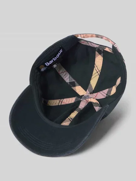 Czapka z daszkiem z czystej bawełny model ‘CASCADE’ Barbour granatowa