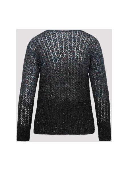 Sweter Maison Margiela z cekinami niebieski