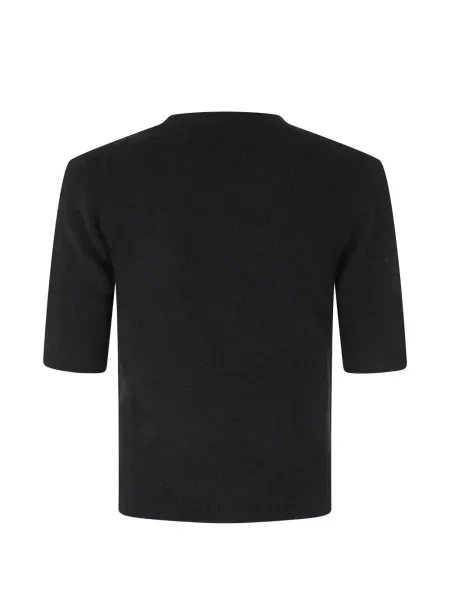 Scurt top Roberto Collina cu decolteu rotund negru