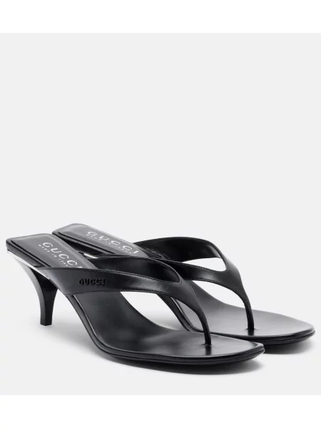 Usnjene tangice Gucci črna