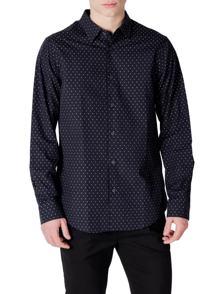 Риза Armani синьо