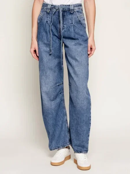 BOSS ORANGE Blugi C_PLEATED BARREL | Mom Fit albastru