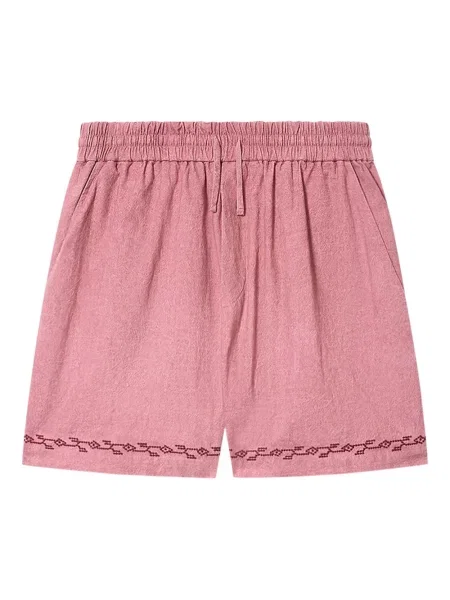 Pantaloni scurți Marant cu broderie roz
