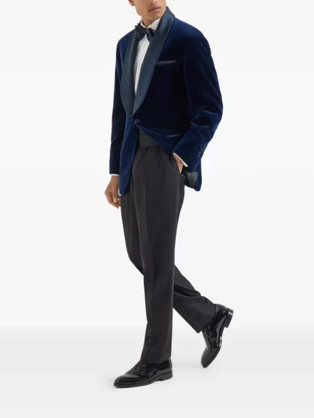 Ușor costum Brunello Cucinelli de lână negru
