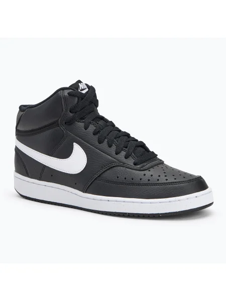 Nike Court Vision Mid Next Nature férfi cipő fekete/fekete/fehér. Méret: EU fehér